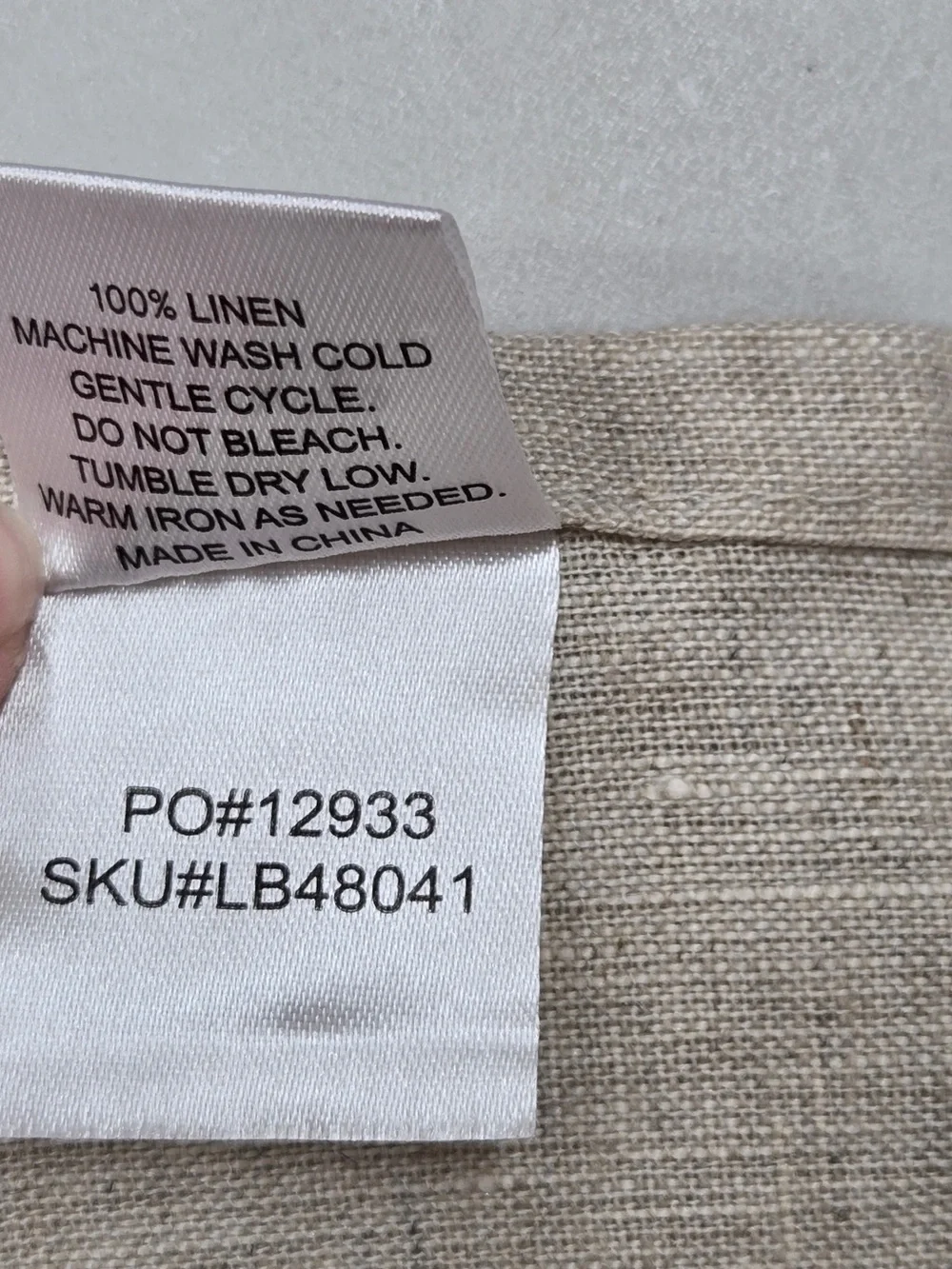 NWT QUINCE 70x108 European Linen Tablecloth Flax 9805